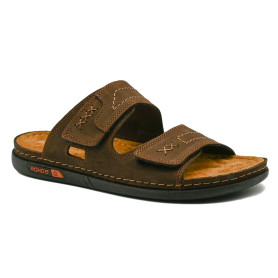 Rohde 6003-71 men's comfort slippers brown