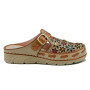 Laura Vita 7643 women's clogs camel