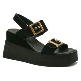 Mago 138-26719 women's comfort platforms black