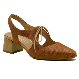 D-Chicas 4892 women's comfort slingback sandals tan