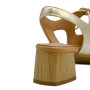Γυναικείο ανατομικό πέδιλο slingback D-Chicas 4892 χρυσό