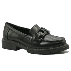 Jana 24764-41 women's comfort loafers black