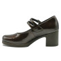 Pitillos 30500 women's comfort Mary Jane heels dark brown