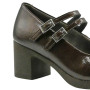 Pitillos 30500 women's comfort Mary Jane heels dark brown