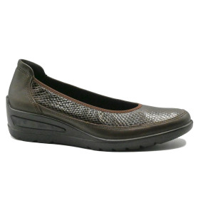 Ara 50664-17 women's comfort ballet flats dark brown