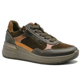 Ara 57702-93 women's comfort sneakers dark brown
