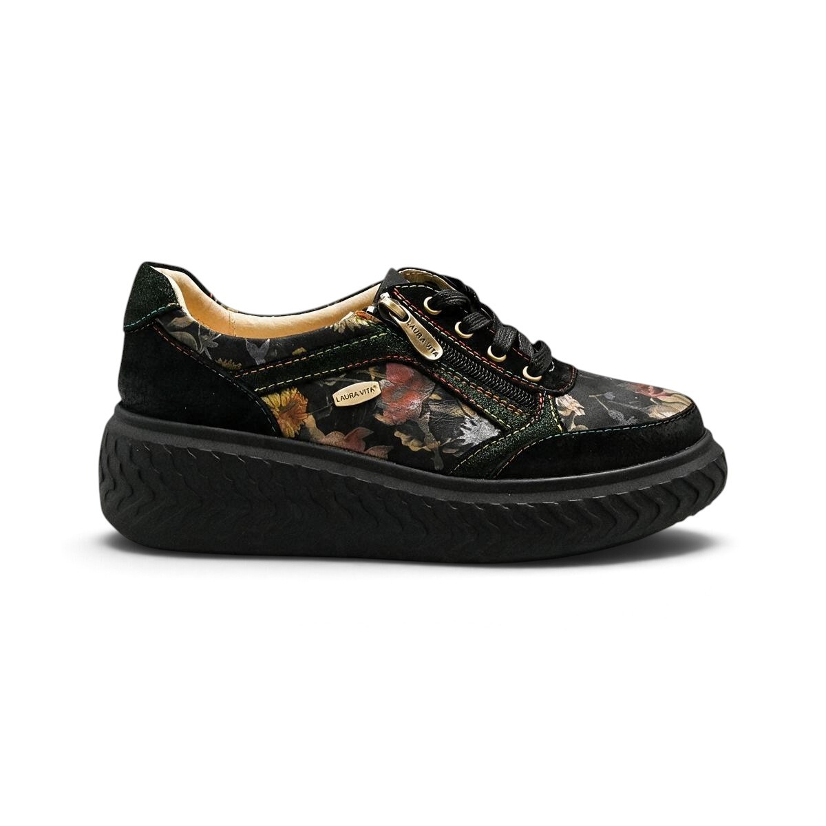 Laura In.gr Laura Vita Andrea women's comfort sneakers black | healthyfeet.gr